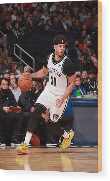 Seth Curry Wood Print featuring the photograph Seth Curry #3 by Nathaniel S. Butler