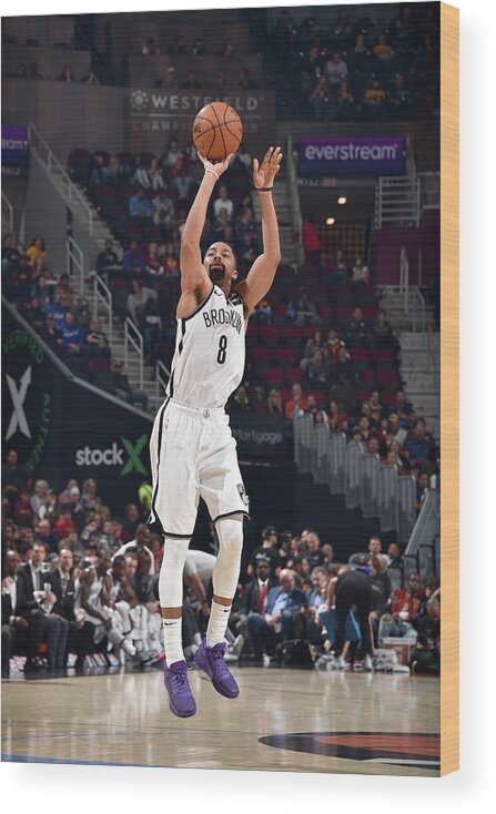 Nba Pro Basketball Wood Print featuring the photograph Spencer Dinwiddie by David Liam Kyle