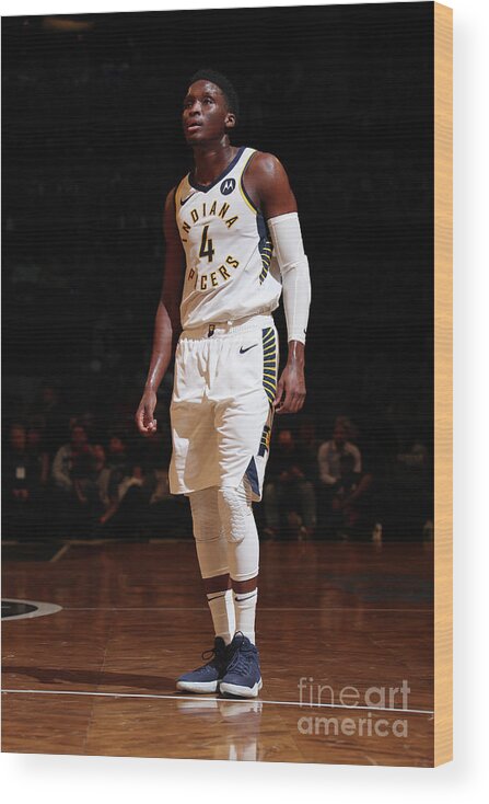 Nba Pro Basketball Wood Print featuring the photograph Victor Oladipo by Nathaniel S. Butler