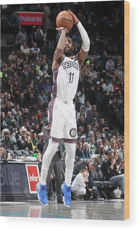 Kyrie Irving Wood Print featuring the photograph Kyrie Irving #30 by Nathaniel S. Butler