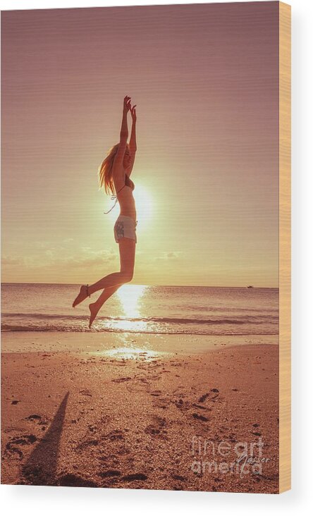 Athletic Wood Print featuring the photograph 3065 Elisa Naples Beach Florida by Amyn Nasser Fashion Photographer