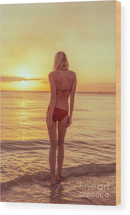 Athletic Wood Print featuring the photograph 3696 Elisa Naples Beach Florida by Amyn Nasser Fashion Photographer