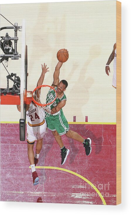 Avery Bradley Wood Print featuring the photograph Avery Bradley #4 by Nathaniel S. Butler