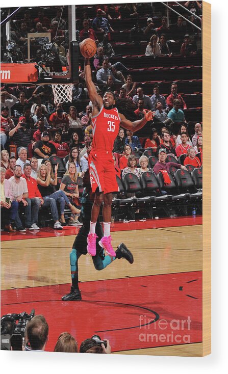 Kenneth Faried Wood Print featuring the photograph Kenneth Faried #4 by Bill Baptist