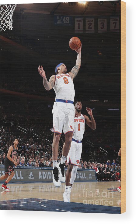 Michael Beasley Wood Print featuring the photograph Michael Beasley by Nathaniel S. Butler