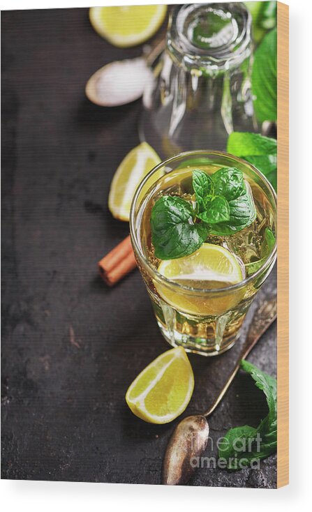 Mojito Wood Print featuring the photograph Mojito #4 by Jelena Jovanovic