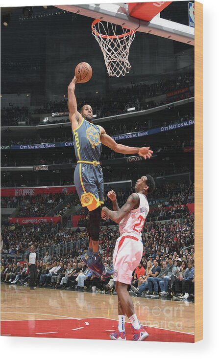 Andre Iguodala Wood Print featuring the photograph Andre Iguodala by Andrew D. Bernstein
