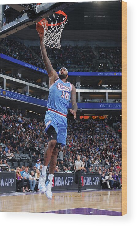 Demarcus Cousins Wood Print featuring the photograph Demarcus Cousins #5 by Rocky Widner