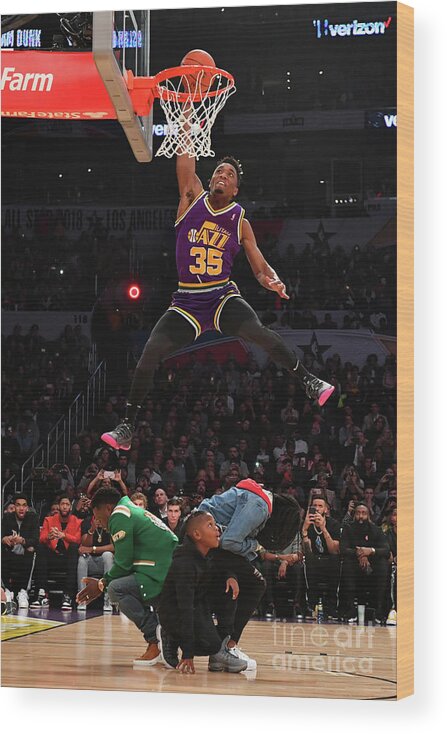 Donovan Mitchell Wood Print featuring the photograph Donovan Mitchell #5 by Jesse D. Garrabrant