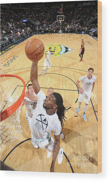 Kenneth Faried Wood Print featuring the photograph Kenneth Faried #5 by Garrett Ellwood