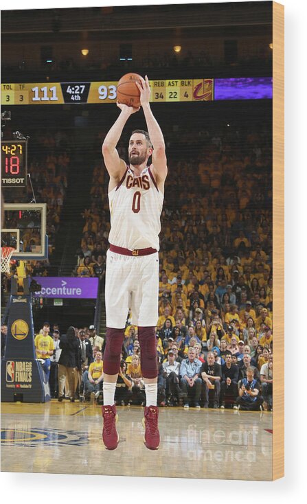 Kevin Love Wood Print featuring the photograph Kevin Love by Nathaniel S. Butler