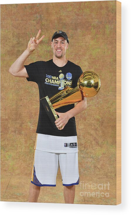 Klay Thompson Wood Print featuring the photograph Klay Thompson by Jesse D. Garrabrant