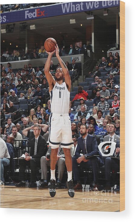 Nba Pro Basketball Wood Print featuring the photograph Kyle Anderson by Joe Murphy