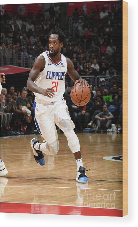 Patrick Beverley Wood Print featuring the photograph Patrick Beverley by Andrew D. Bernstein
