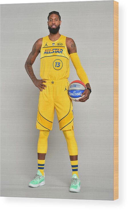 Paul George Wood Print featuring the photograph Paul George by Jesse D. Garrabrant