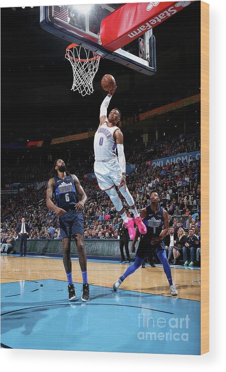 Nba Pro Basketball Wood Print featuring the photograph Russell Westbrook by Zach Beeker