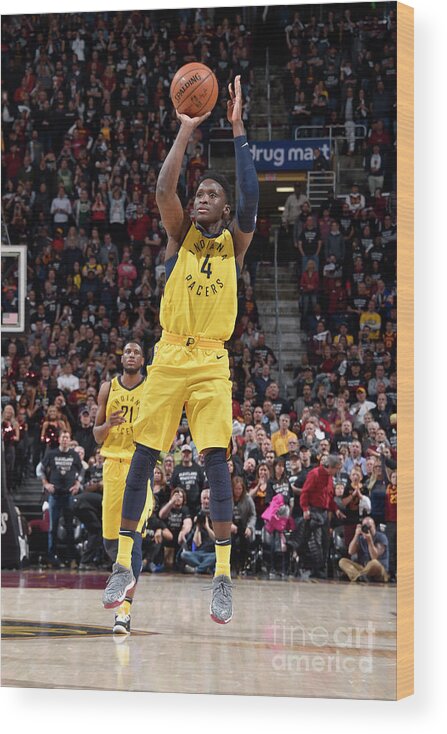 Victor Oladipo Wood Print featuring the photograph Victor Oladipo #5 by David Liam Kyle