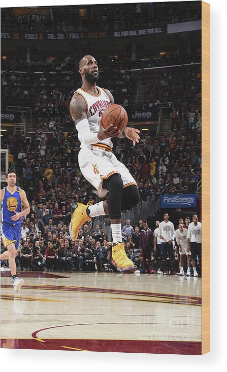 Playoffs Wood Print featuring the photograph Lebron James by Andrew D. Bernstein