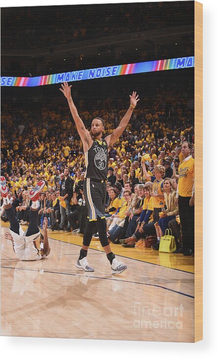 Playoffs Wood Print featuring the photograph Stephen Curry by Noah Graham