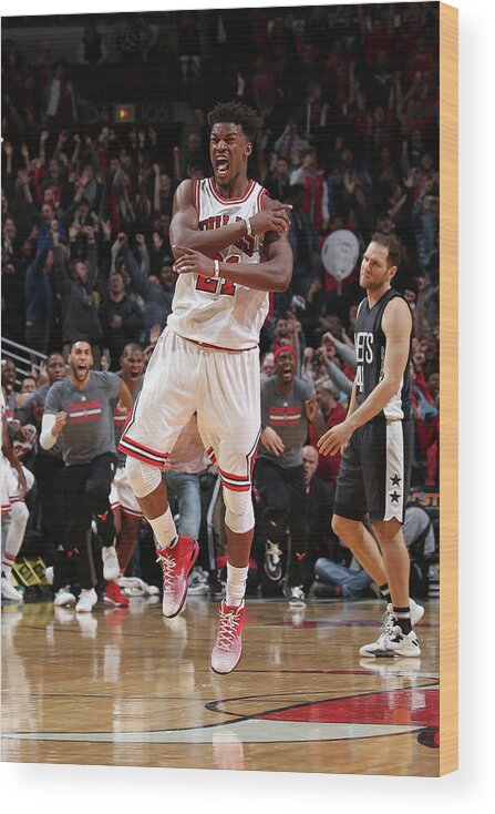 Jimmy Butler Wood Print featuring the photograph Jimmy Butler by Gary Dineen