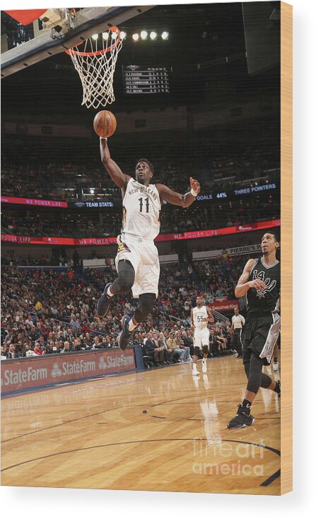 Smoothie King Center Wood Print featuring the photograph Jrue Holiday by Layne Murdoch