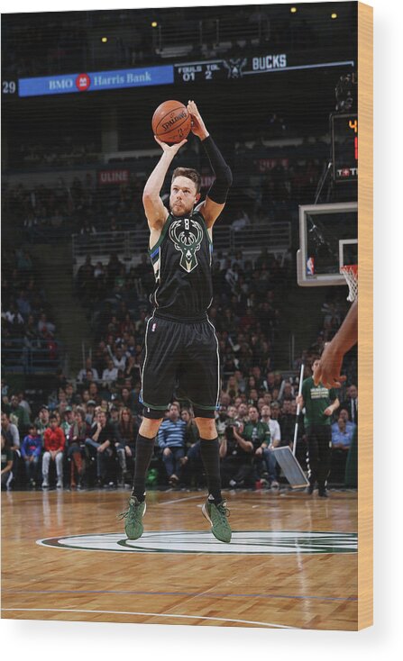 Nba Pro Basketball Wood Print featuring the photograph Matthew Dellavedova by Gary Dineen