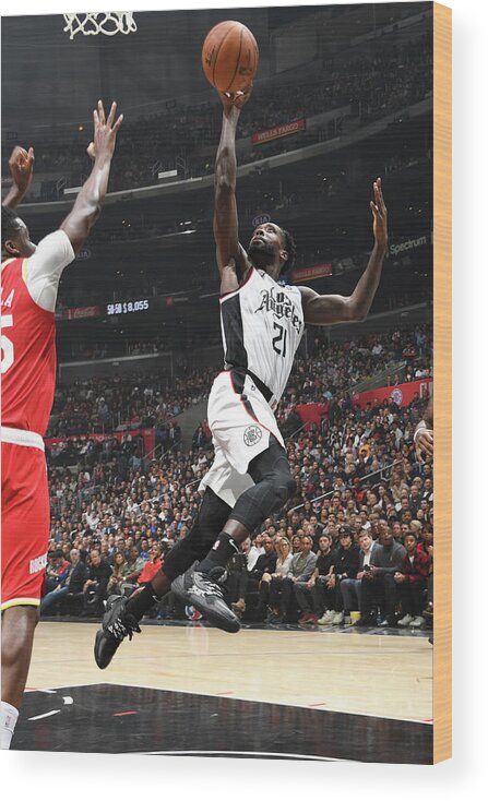 Nba Pro Basketball Wood Print featuring the photograph Patrick Beverley by Andrew D. Bernstein