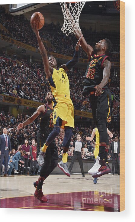 Playoffs Wood Print featuring the photograph Victor Oladipo by David Liam Kyle
