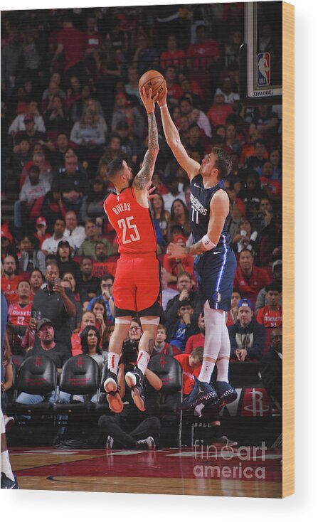 Luka Doncic Wood Print featuring the photograph Austin Rivers by Bill Baptist