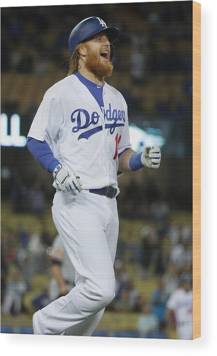 California Wood Print featuring the photograph Justin Turner #7 by Sean M. Haffey