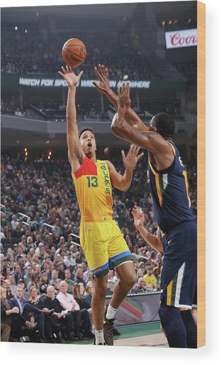 Malcolm Brogdon Wood Print featuring the photograph Malcolm Brogdon #7 by Gary Dineen