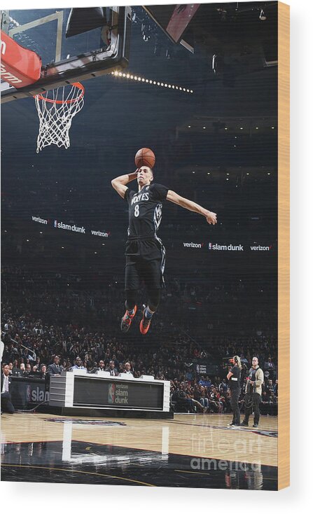 Zach Lavine Wood Print featuring the photograph Zach Lavine #7 by Nathaniel S. Butler