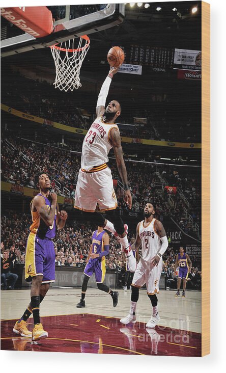 Lebron James Wood Print featuring the photograph Lebron James by David Liam Kyle