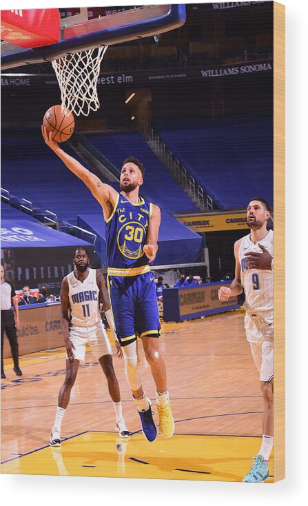 San Francisco Wood Print featuring the photograph Stephen Curry by Noah Graham