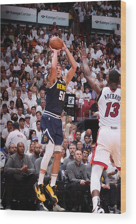 Playoffs Wood Print featuring the photograph Aaron Gordon #8 by Nathaniel S. Butler