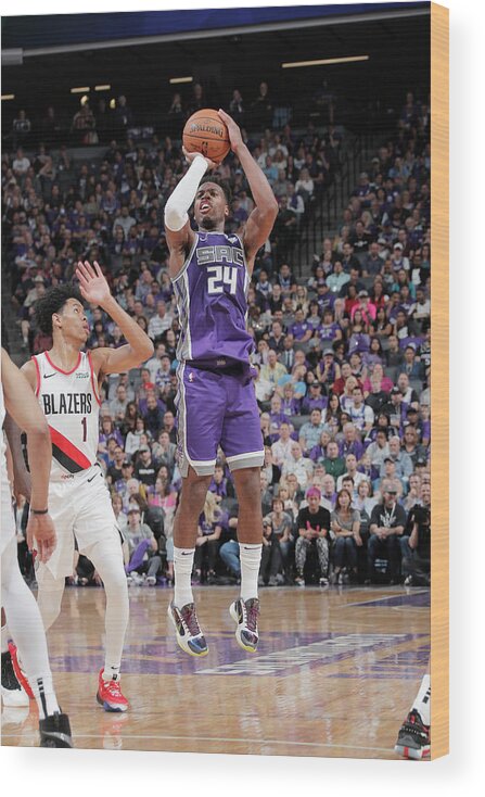 Buddy Hield Wood Print featuring the photograph Buddy Hield #8 by Rocky Widner