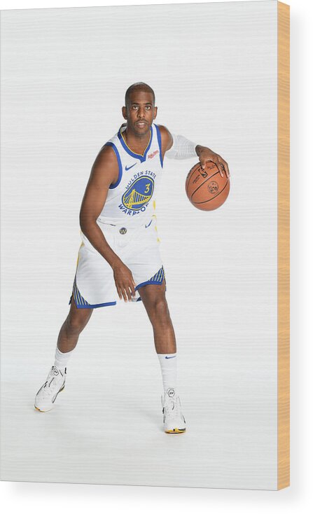 Media Day Wood Print featuring the photograph Chris Paul #8 by Noah Graham