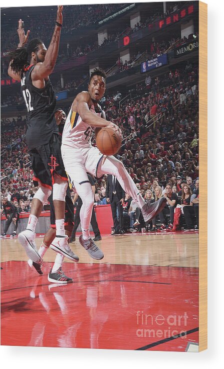Playoffs Wood Print featuring the photograph Donovan Mitchell by Andrew D. Bernstein