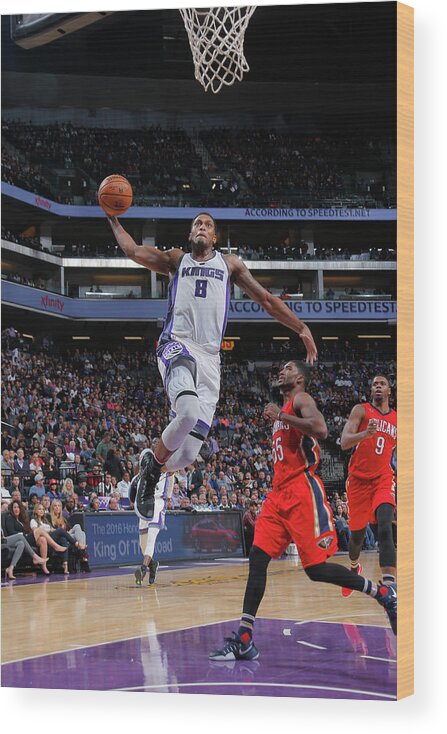 Nba Pro Basketball Wood Print featuring the photograph Rudy Gay by Rocky Widner