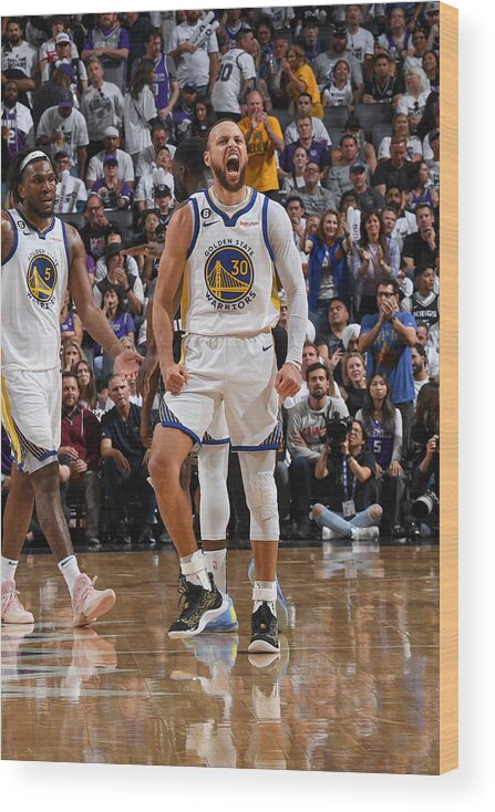 Stephen Curry Wood Print featuring the photograph Stephen Curry by Noah Graham