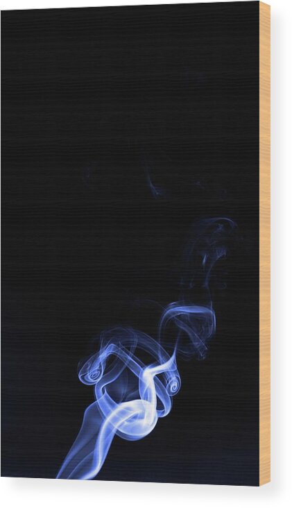 Smoke Wood Print featuring the photograph Beauty in smoke #9 by Martin Smith