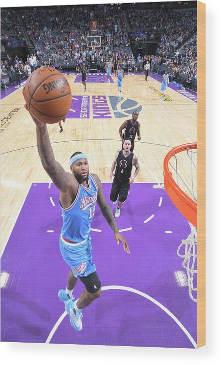 Demarcus Cousins Wood Print featuring the photograph Demarcus Cousins #9 by Rocky Widner