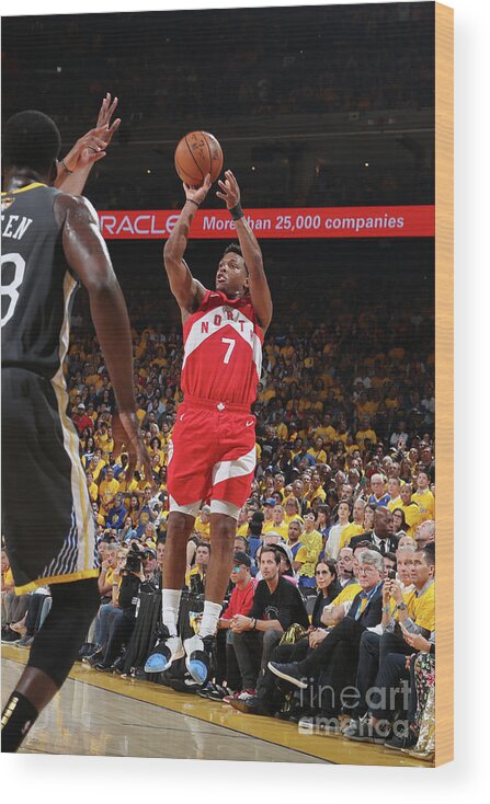 Kyle Lowry Wood Print featuring the photograph Kyle Lowry by Nathaniel S. Butler
