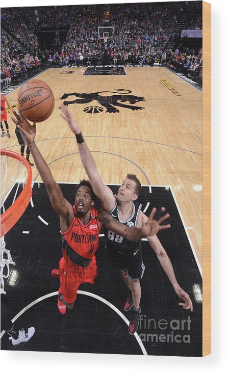 Nba Pro Basketball Wood Print featuring the photograph Al-farouq Aminu by Rocky Widner