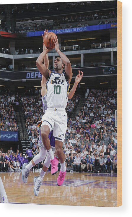 Nba Pro Basketball Wood Print featuring the photograph Alec Burks by Rocky Widner