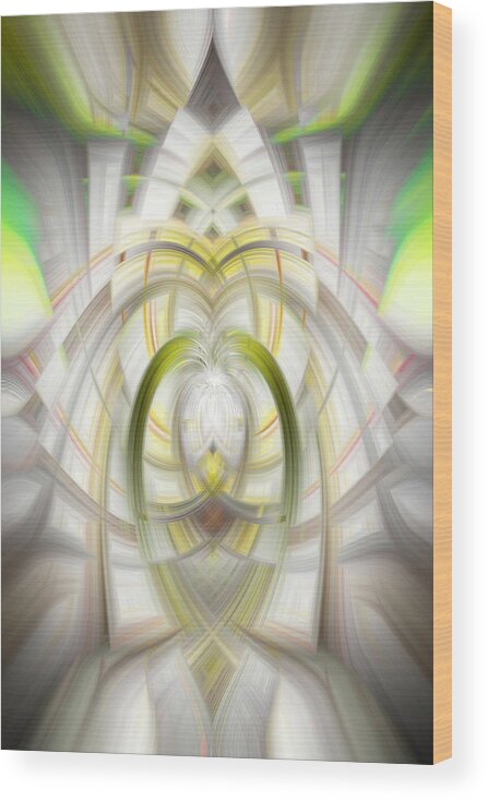 Digital Wood Print featuring the digital art An Angel at the Altar by Teresa Wilson