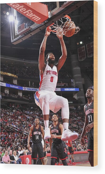 Andre Drummond Wood Print featuring the photograph Andre Drummond by Bill Baptist