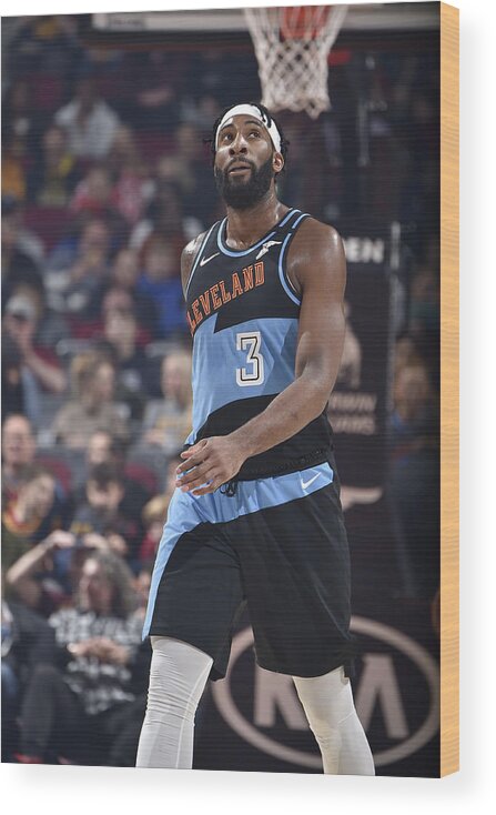 Andre Drummond Wood Print featuring the photograph Andre Drummond by David Liam Kyle