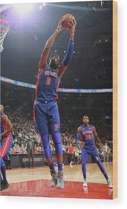 Nba Pro Basketball Wood Print featuring the photograph Andre Drummond by Ron Turenne
