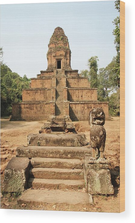Angkor Wat Wood Print featuring the photograph Angkor Wat Temple by Josu Ozkaritz